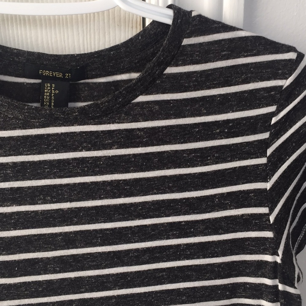 dark grey striped tee - Picture 3 of 3